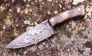 Damascus Camp Knife